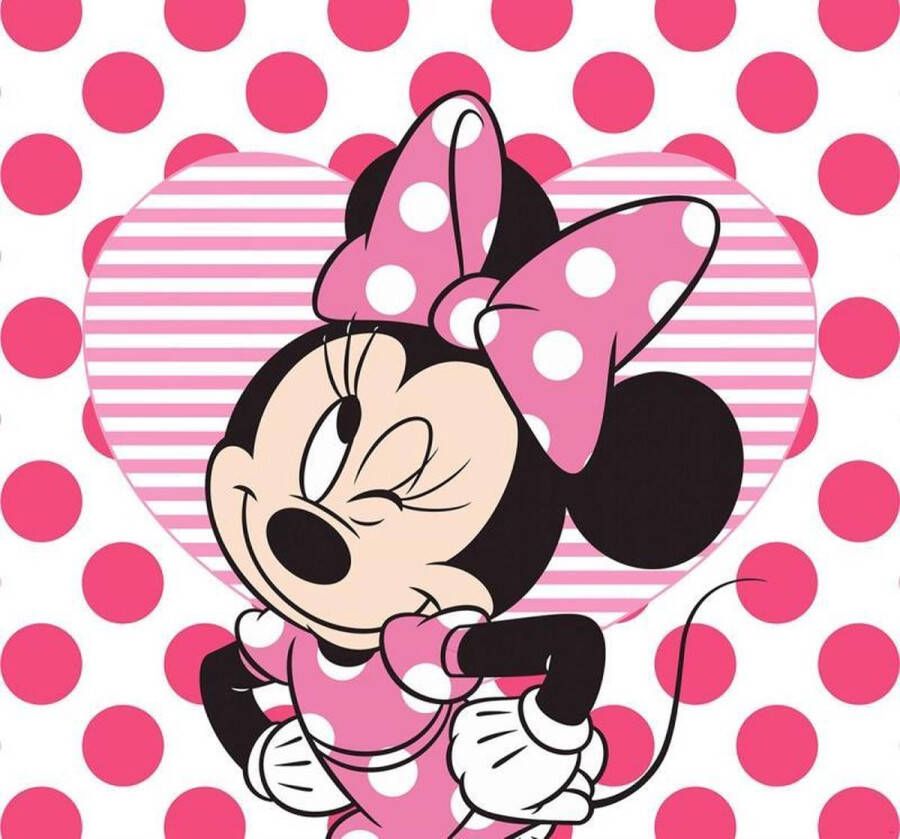 Noordwand Disney Fotobehang met Minnie Mouse Roze 300x280cm