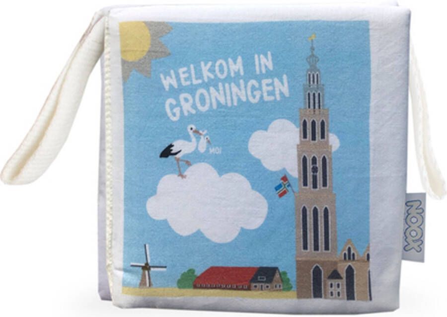 NOOX City Kids Zacht babyboekje Groningen fairly made in mooie geschenkverpakking duurzaam en origineel kraamcadeau