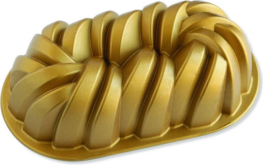 Nordic Ware Bakvorm 75th Anniversary Braided Loaf Pan | Premier Gold
