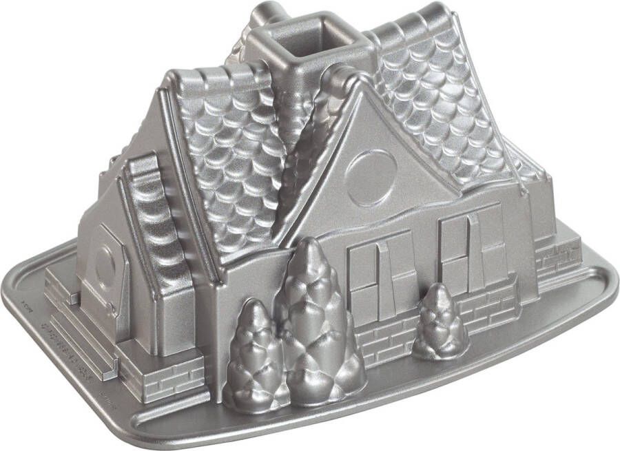 Nordic Ware Bakvorm Gingerbread House pan | Sparkling Silver Holiday