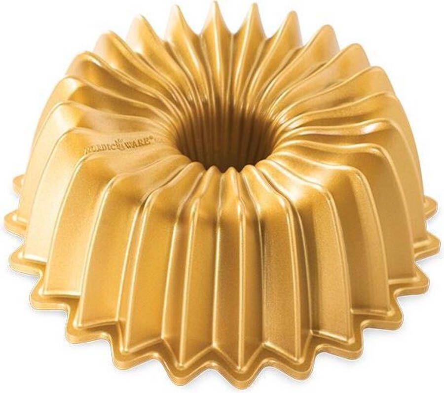 Nordic Ware Tulband Bakvorm 6-Cup Brilliance Bundt Pan | Premier Gold Mini Bundts