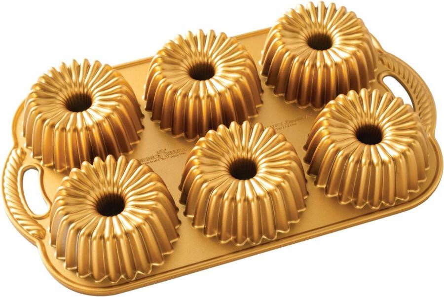 Nordic Ware Tulband Bakvorm Brilliance Bundtlette Pan | Premier Gold