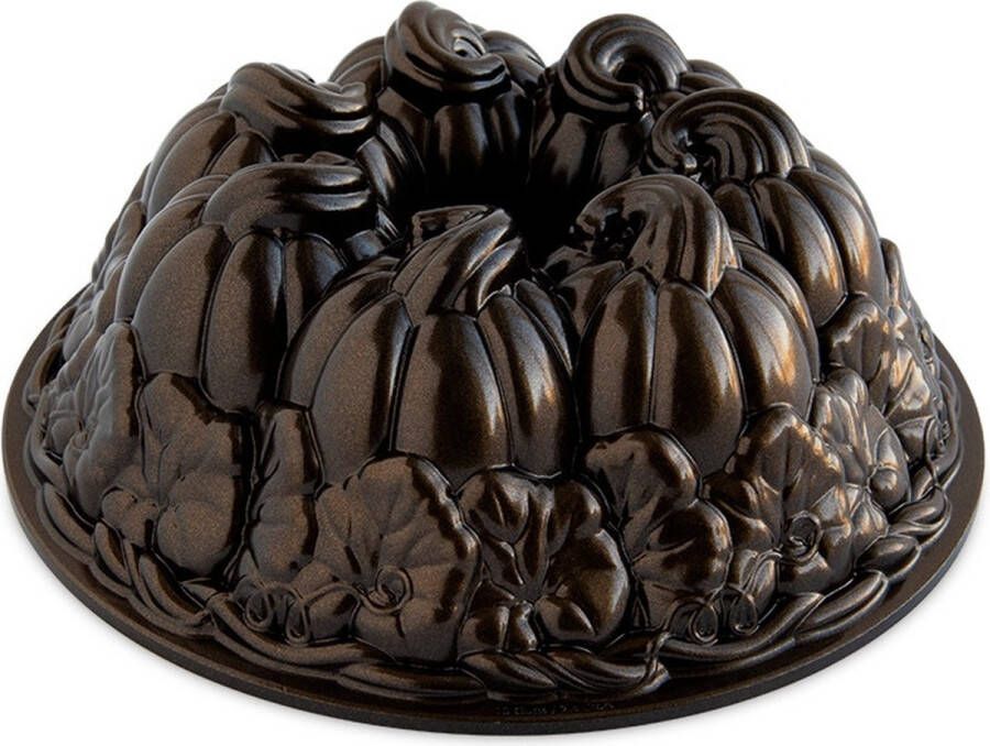 Nordic Ware Tulband Bakvorm Pumpkin patch bundt Fall Harvest Bronze