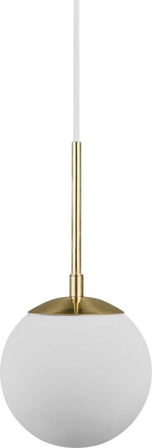 Nordlux Hanglamp Grant Hanglamp met de mond geblazen glas messing stijl