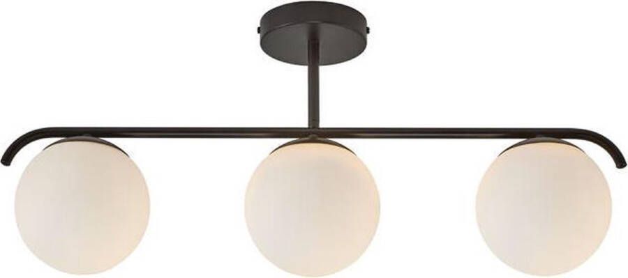 Nordlux Hanglamp Grant Met de mond geblazen glas textiel kabel