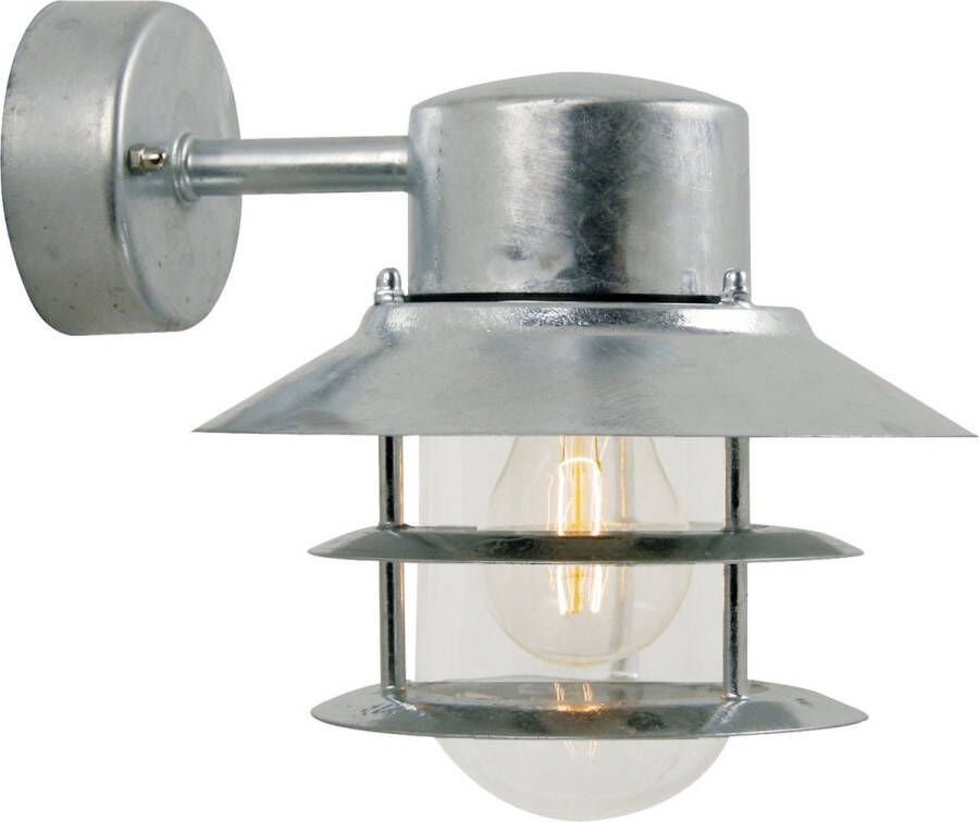 Nordlux LED Wandlamp Buiten Verzinkt- E27 Fitting Blokhus Down