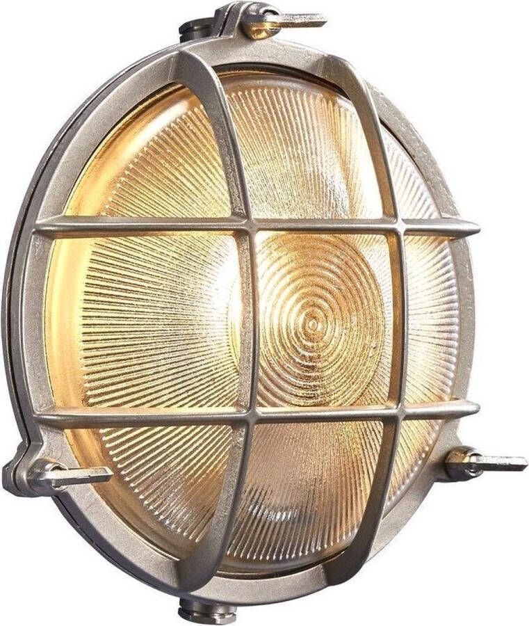 Nordlux Polperro Wandlamp Buiten Ø19 5cm E27 IP64 Nikkel