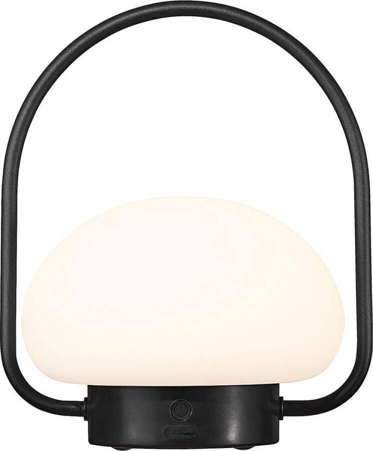 Nordlux Sponge tafellamp Oplaadbaar IP65 4 standen dimbaar zwart