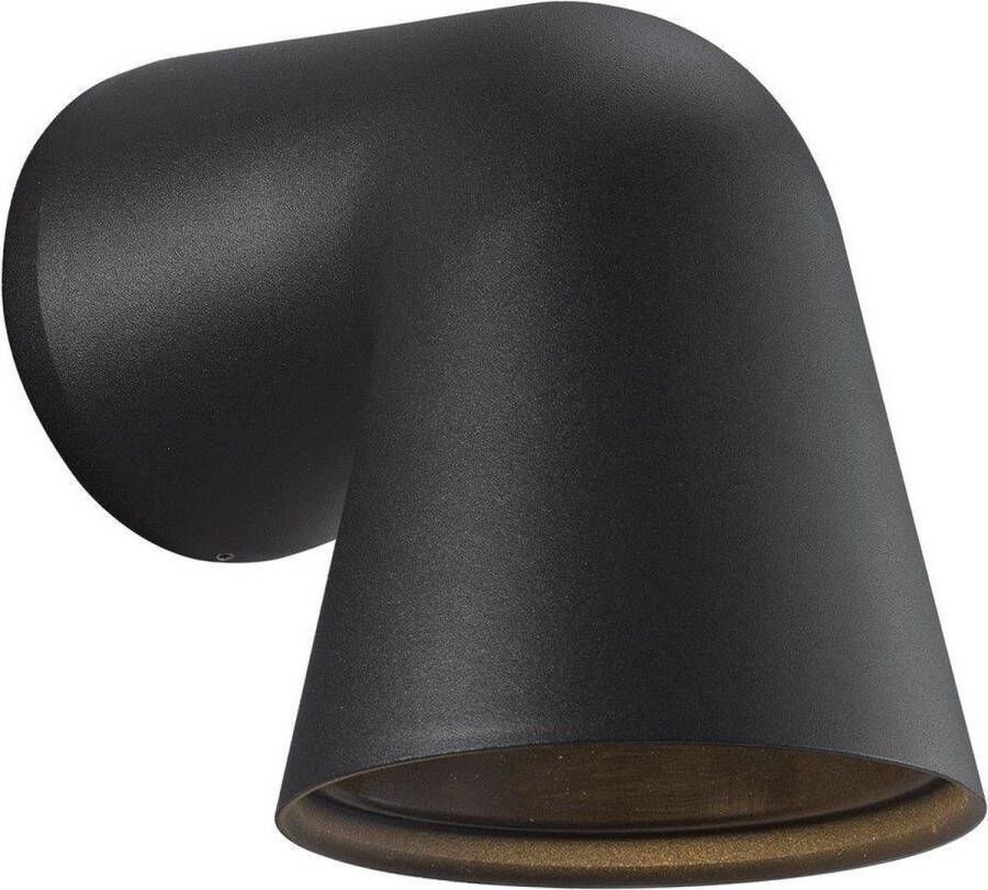 Nordlux Front Single wandlamp – zwart – buiten – modern