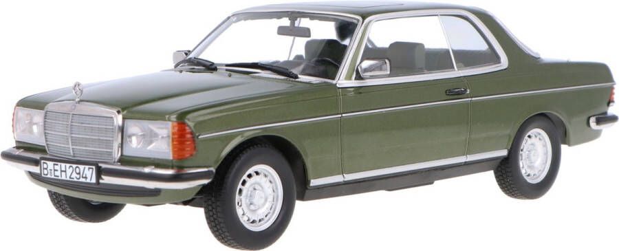 Norev Het 1:18 gegoten model van de Mercedes-Benz 280 CE Coupé uit 1980 in het groen. De fabrikant van het schaalmodel is . Dit model is alleen online verkrijgbaar