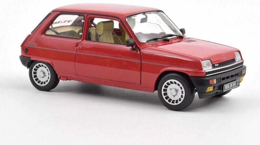 Norev Het 1:18 gegoten model van de Renault R5 Alpine Turbo uit 1982 in rood. De fabrikant van het schaalmodel is . Dit model is alleen online verkrijgbaar