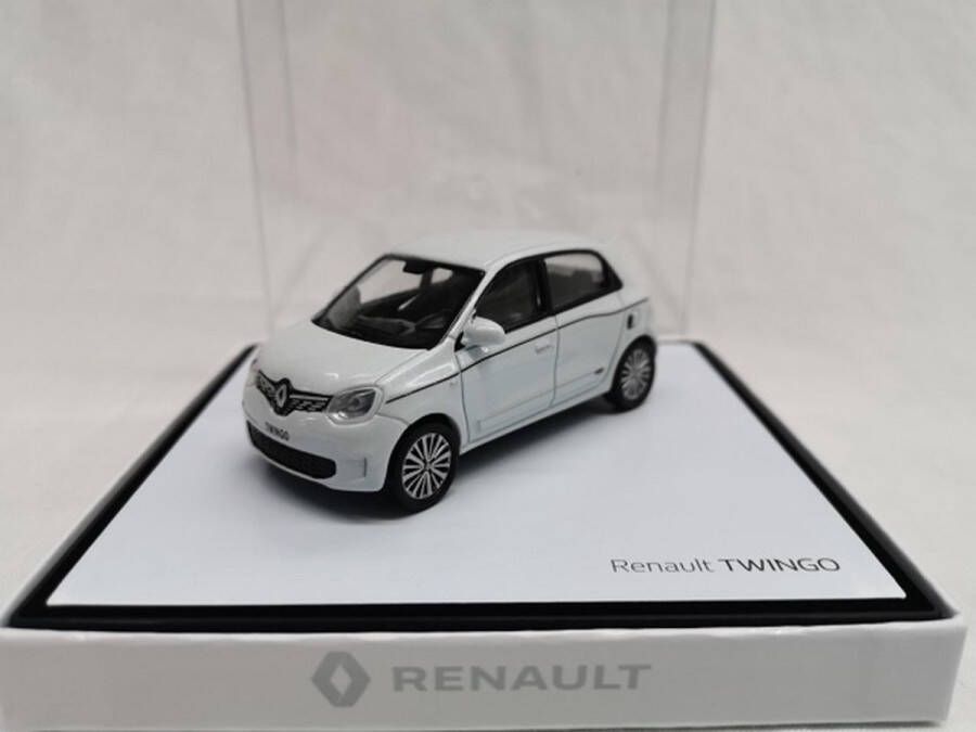 Norev Renault Twingo (Wit) (8 cm) 1 43 Dealermodel [Inclusief Luxe Showcase] Modelauto Schaalmodel Model auto Miniatuurauto Miniatuur autos
