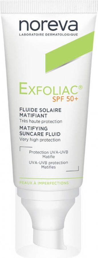NOREVA Dagcrème Exfoliac Matifying Suncare Fluid