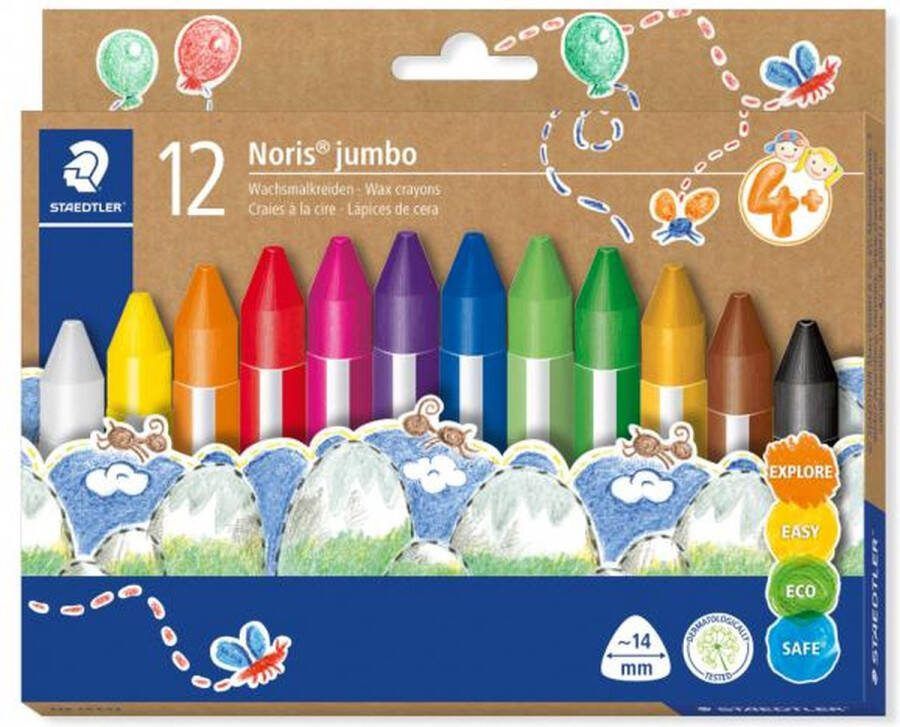 Noris super jumbo waskrijt set 12 st