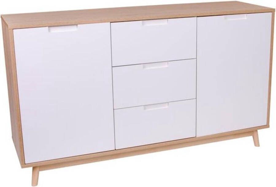 Hioshop Cooper dressoir eiken wit.