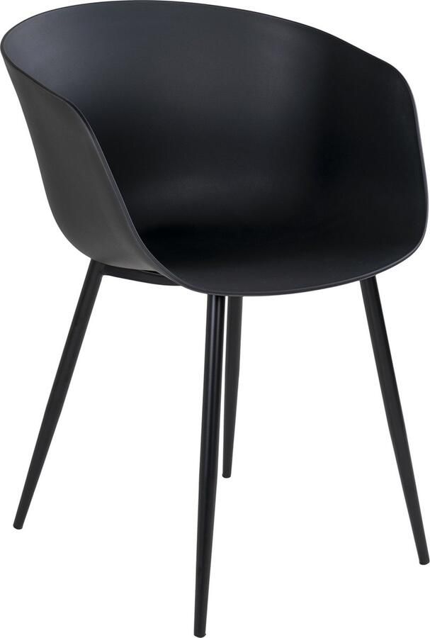 Hioshop 2 X Rolino Tuinstoel Zwart.