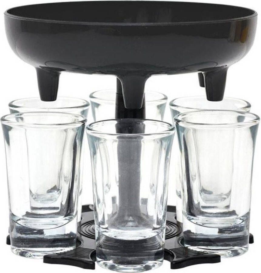 Northio Dispenser met 6 borrelglaasjes