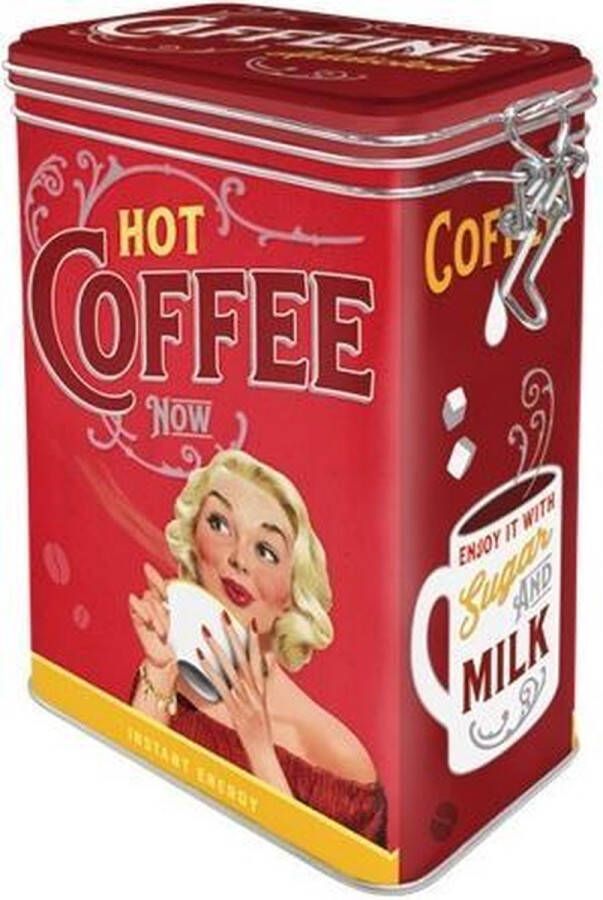 Nostalgic Art Merch koffieblik Hot Coffee Now
