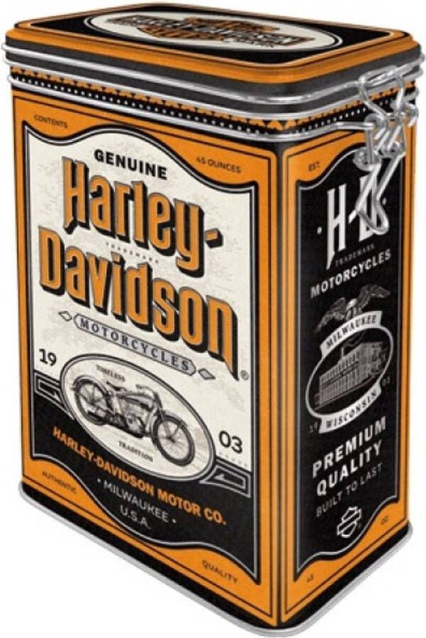 Nostalgic Art Merchandising Aroma Box Bewaarblik Harley Davidson Genuine Motorcycles Milwaukee