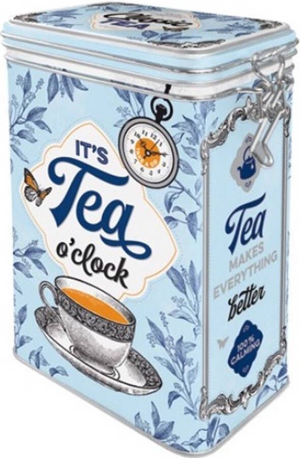 Nostalgic Art Merchandising Aroma Box It's Tea O' Clock Classic Tea Bewaarblik voor Thee