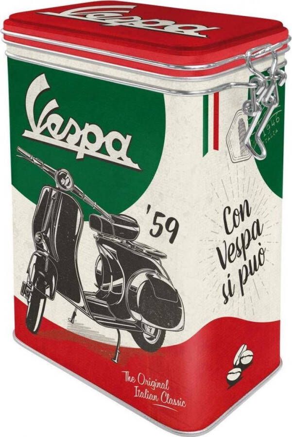 Nostalgic Art Merchandising Nostalgic Art Bewaardoos 3D clip top box Vespa The Italian Classic