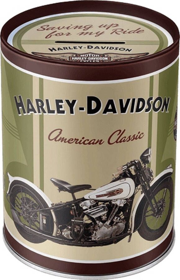 Merkloos Spaarpotten Harley Davidson American Classic 13 cm Spaarpotten