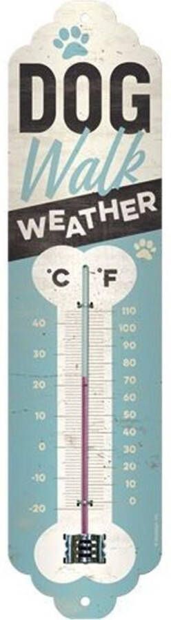 Nostalgic Art Merchandising Thermometer Dog walk weather
