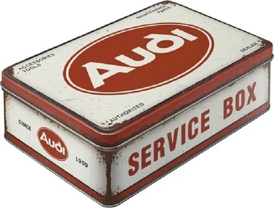 Nostalgic Audi Service Box. Bewaarblik