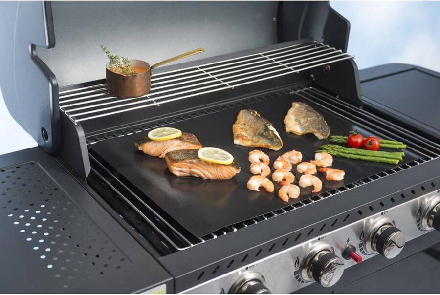 NOSTIK Barbecue Grillfolie 40X50Cm Antikleef Zwart