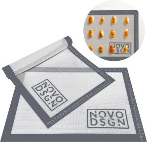 Nova Design Siliconen Bakmat Ovenmat Deegmat | 2-pack 40x30 | Anti kleef bakpapier