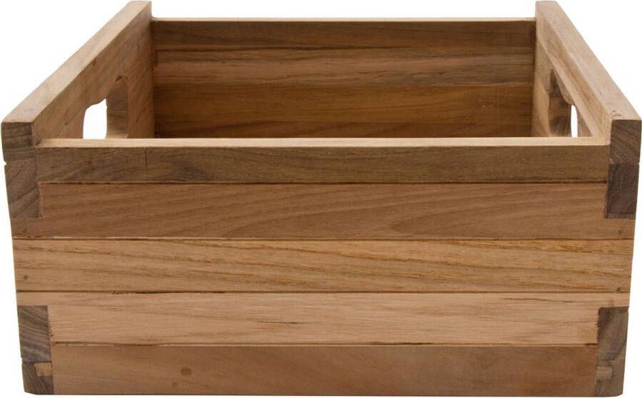 Nova Solo Bordeaux houten kistenset met 3 stuks. naturel.