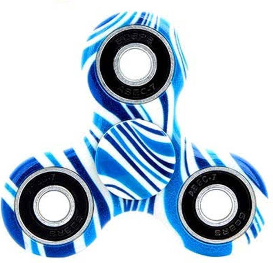 Novaex Fidget spinner 'Mixed Blue' Langdurige spin Hoogwaardig merk Hand spinner Uniek design!