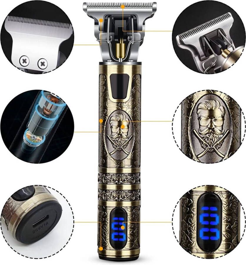 NovaZen Amsterdam ProTrim Draadloze T-Blade Tondeuse Geavanceerde Precisie Ergonomisch Ontwerp Veelzijdig Gebruik
