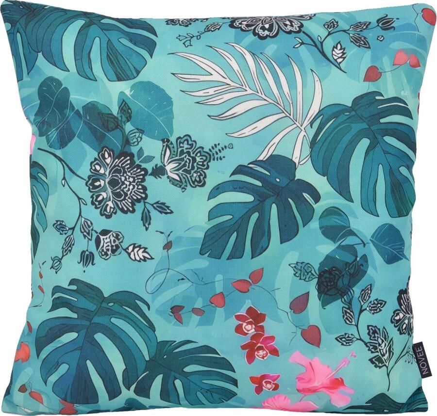 NOVÉE Sierkussen Botanical #1 Outdoor 45 x 45 cm Katoen Polyester