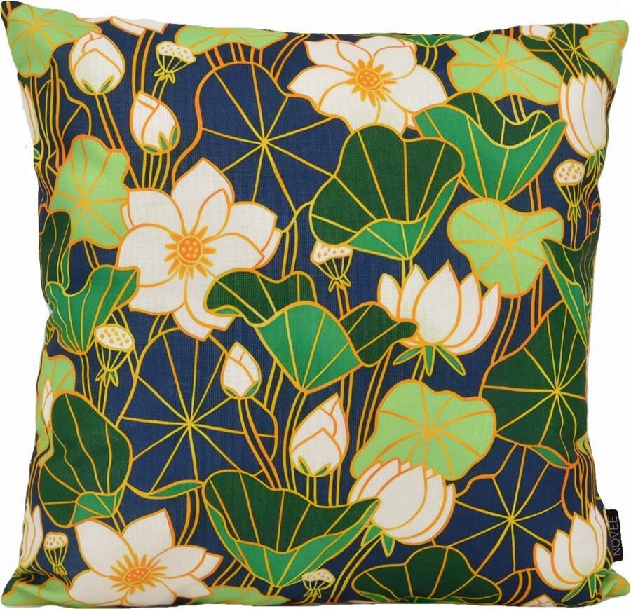 NOVÉE Sierkussen Botanical #4 Outdoor 45 x 45 cm Katoen Polyester
