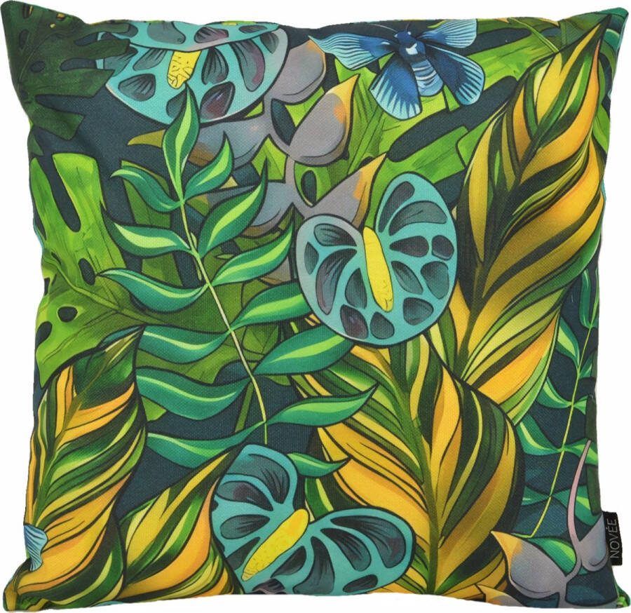 NOVÉE Sierkussen Botanical #3 Outdoor 45 x 45 cm Katoen Polyester
