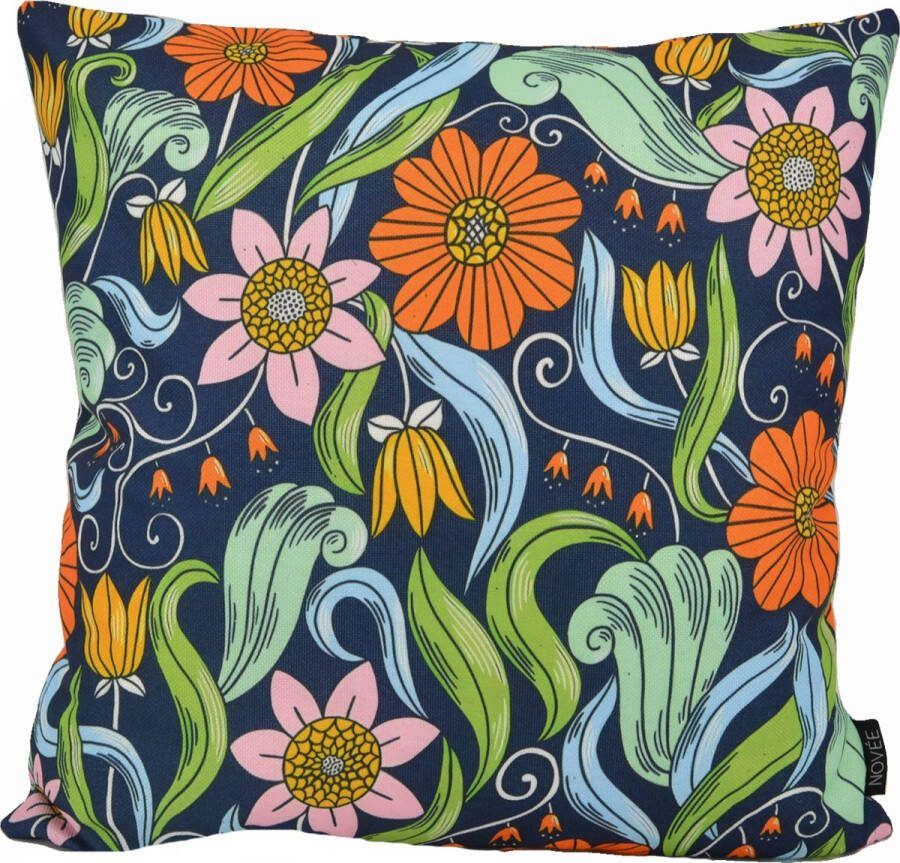 NOVÉE Sierkussen Botanical #7 Outdoor 45 x 45 cm Katoen Polyester