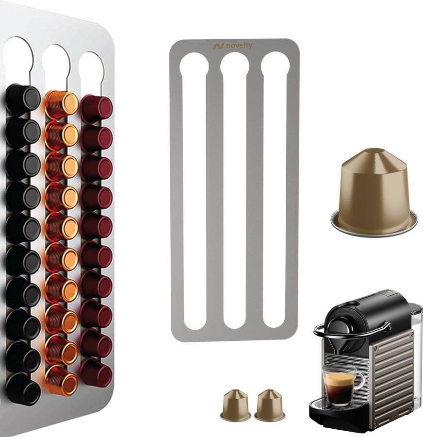 Novelty Capsulehouder voor Nespresso Cups Capsulehouders Koffiecups Houder Koffie Capsules RVS Cuphouder 30 Stuks