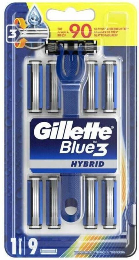 Novex Handmatig scheermesje Gillette Blue3 Hybrid 8 Stuks