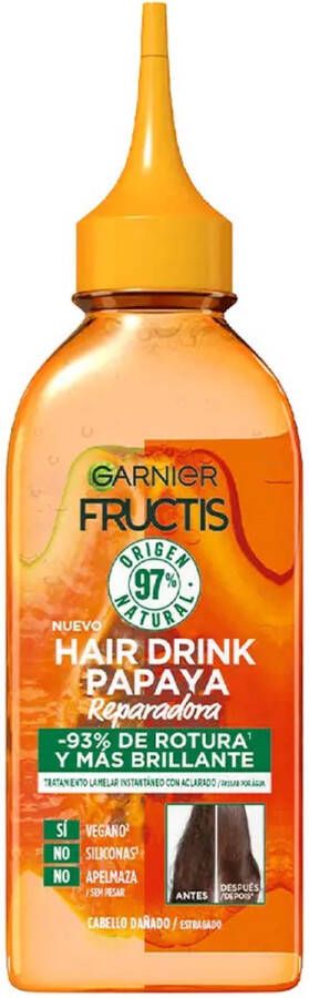 Novex Herstellende Conditioner Garnier Fructis Hair Drink Vloeistof Papaya (200 ml)