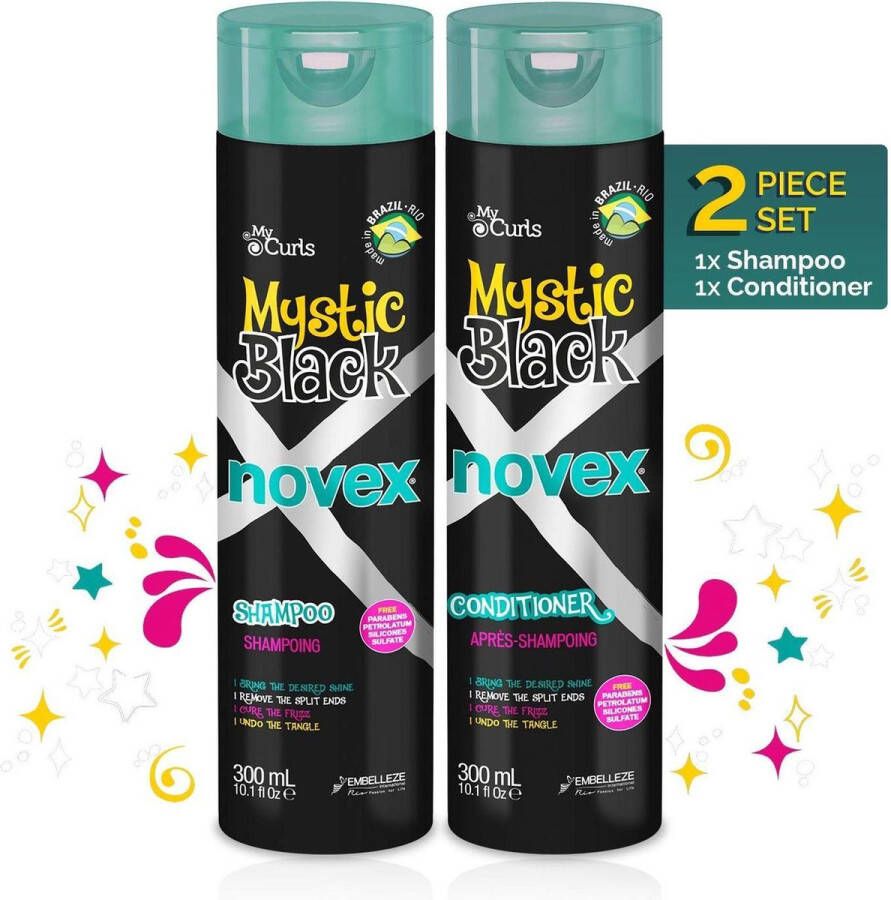 Novex Mystic Black Shampoo & Conditioner Set