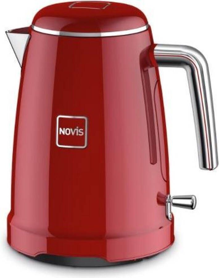 NOVIS Waterkoker K1 rot 1 6 l Metalen behuizing