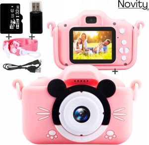 Novity Digitale Kindercamera Polaroid Camera Kids Roze Gratis 32GB SD-Kaart