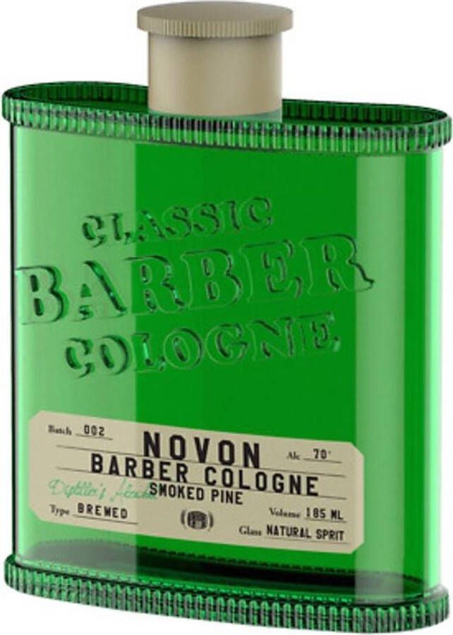 Novon THE PERFECT GIFT! CLASSIC BARBER COLOGNE SMOKED PINE 185 ML Aftershave WHISKEY BOTTLE