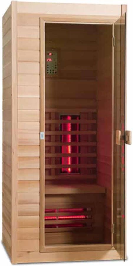 Novum Health Company 1 Eenpersoons infrarood sauna met Full Spectrum stralers