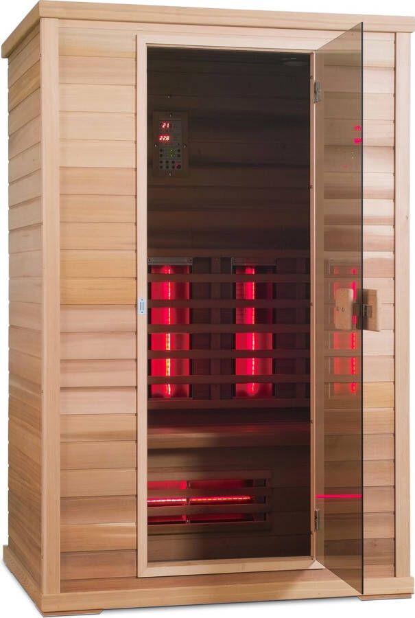 Novum Health Company 3 Tweepersoons infrarood sauna met Full Spectrum stralers