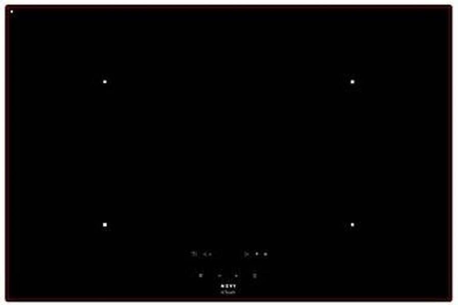Novy 1755 Comfort inductie 4 zones 78 cm facet 5mm met InTou | Inductiekookplaten | Keuken&Koken Kookplaten | 1755