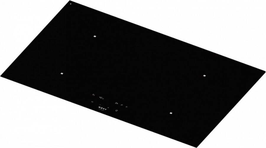 Novy 1755 Comfort inductie 4 zones 78 cm facet 5mm met InTou | Inductiekookplaten | Keuken&Koken Kookplaten | 1755