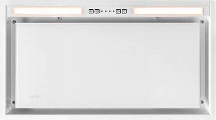 Novy Canopy Crystal White Glass 26050 | Inbouwdampkappen | Keuken&Koken Dampkappen | 5414425218868