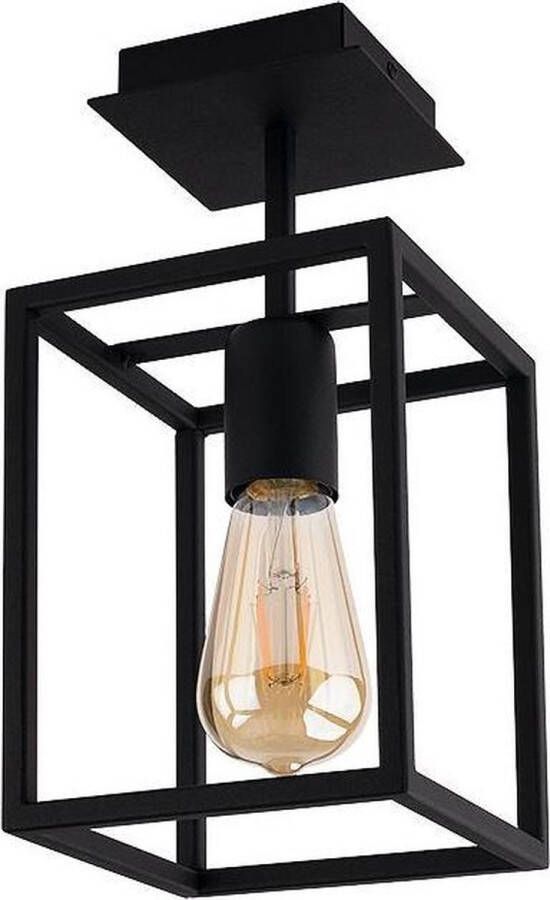 Nowodvorski Plafondlamp Crate H 30 5 cm B 15 cm zwart